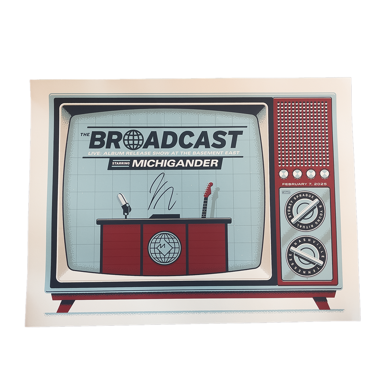 Autographed - Broadcast Poster