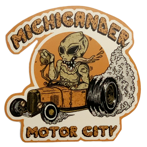 Michigander Motor City Sticker